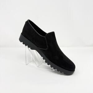 Easy Spirit Halsey Women’s 8.5 M Black Suede Slip On Loafers Comfort
